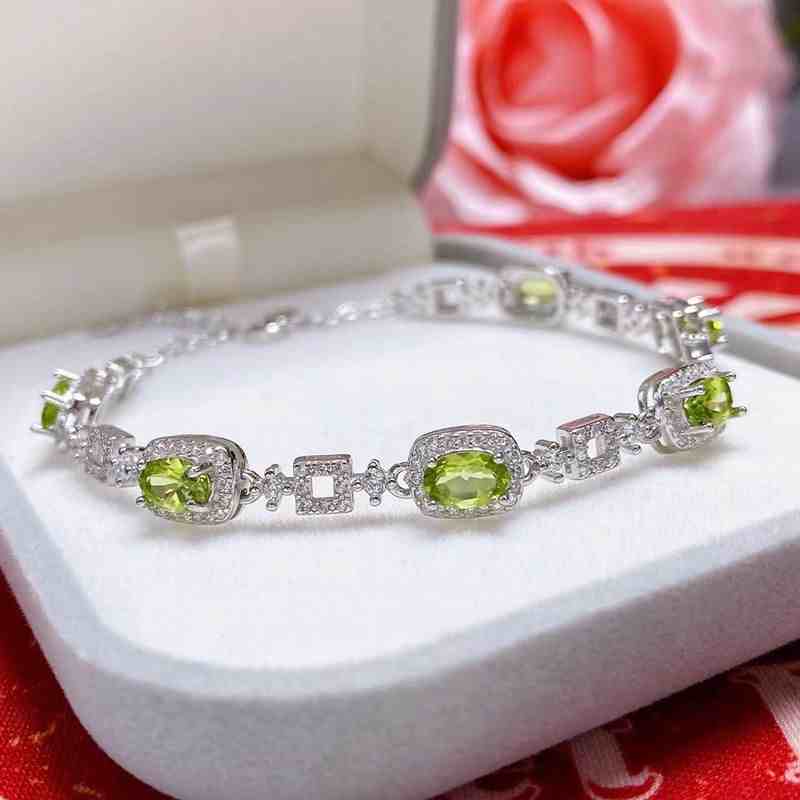 Peridot Birthstone Bracelet