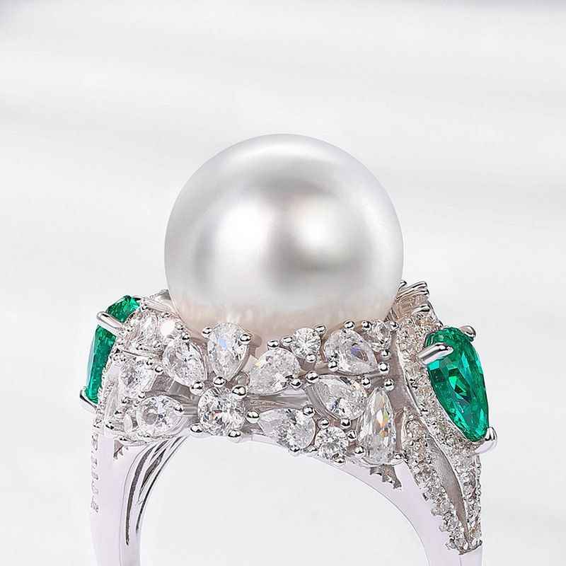 Pearl Wedding Rings - June Birthstone Ring