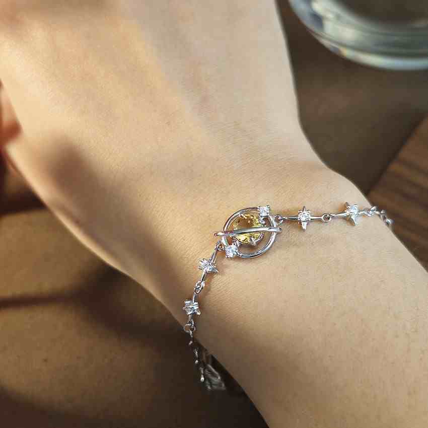 Citrine Crystal Bracelet - Novement Birthstone Bracelet