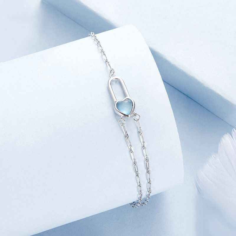 Aquamarine Crystal Bracelet - March Birthstone Bracelet