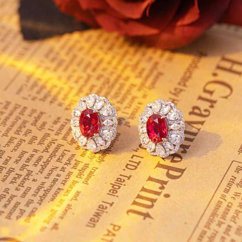 Ruby Stud Earrings - July Birthstone Jewelry