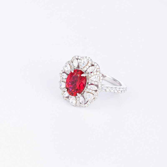 Ruby Wedding Ring - July Birthstone Ring