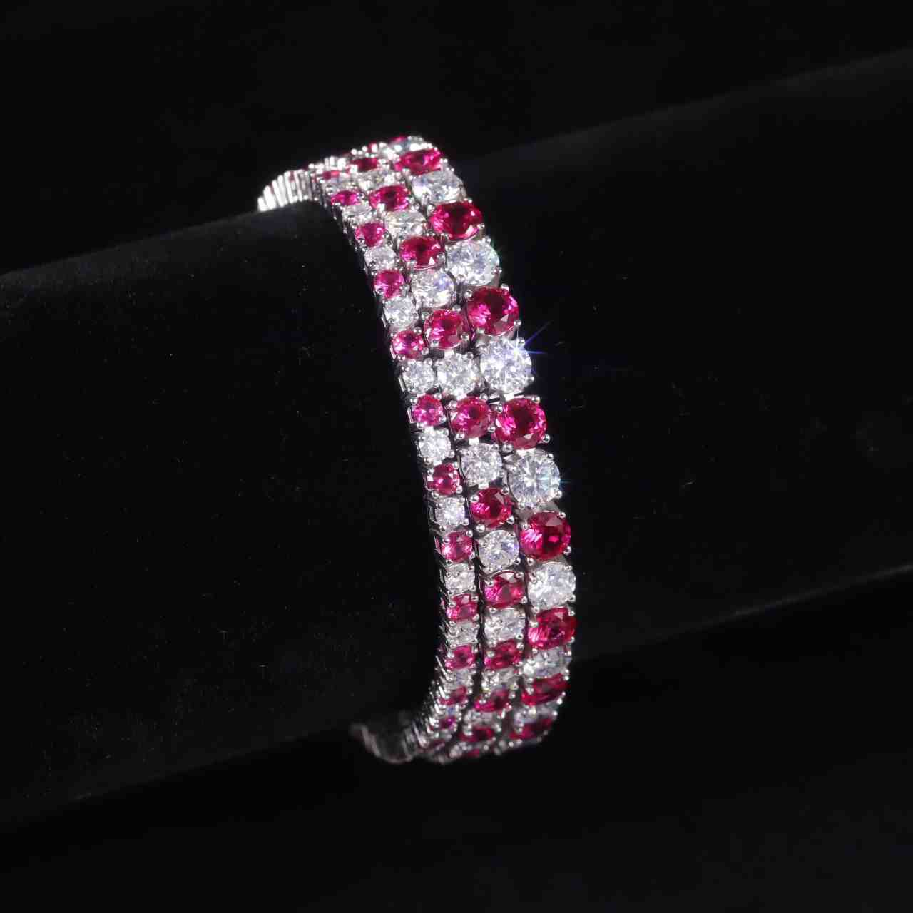 Ruby Tennis Bracelet - July Birthstone Jewelry