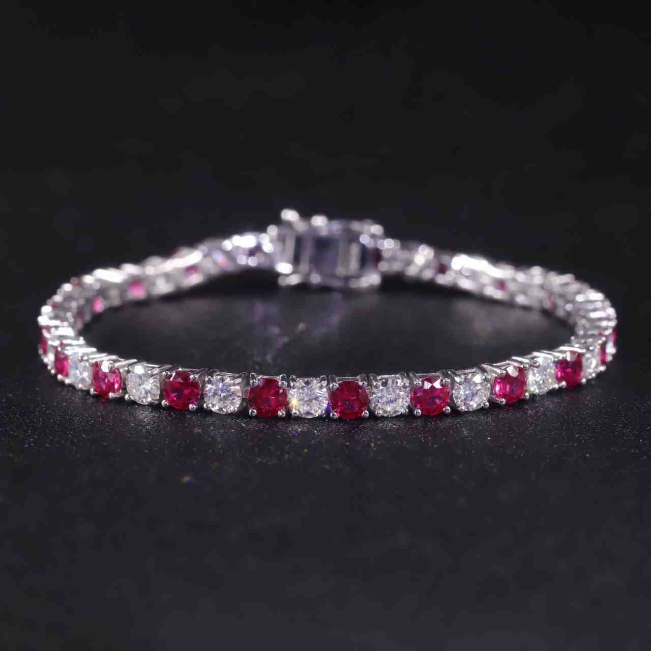 Ruby Tennis Bracelet - July Birthstone Jewelry