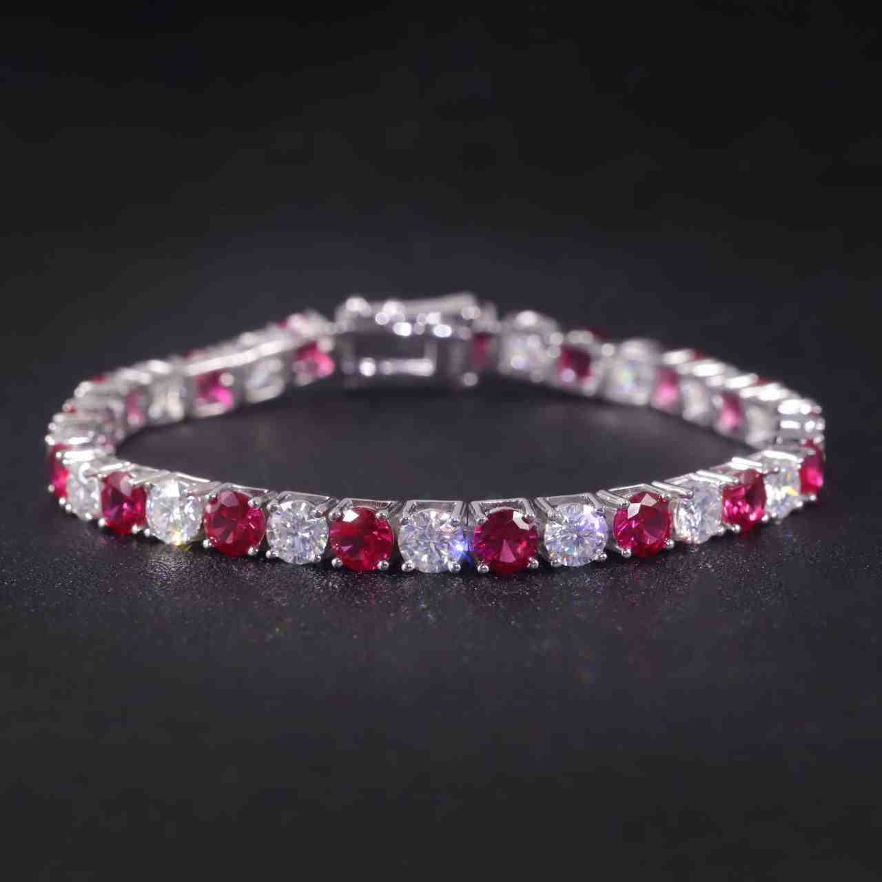 Ruby Tennis Bracelet - July Birthstone Jewelry