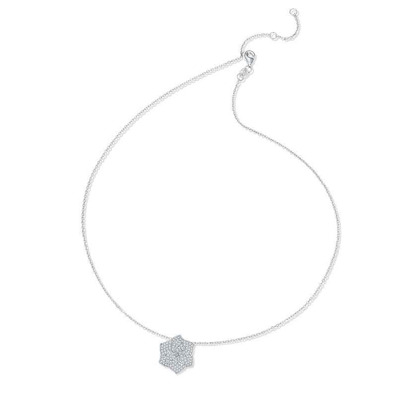 Wedding Diamond Necklace - Camellia Jewelry