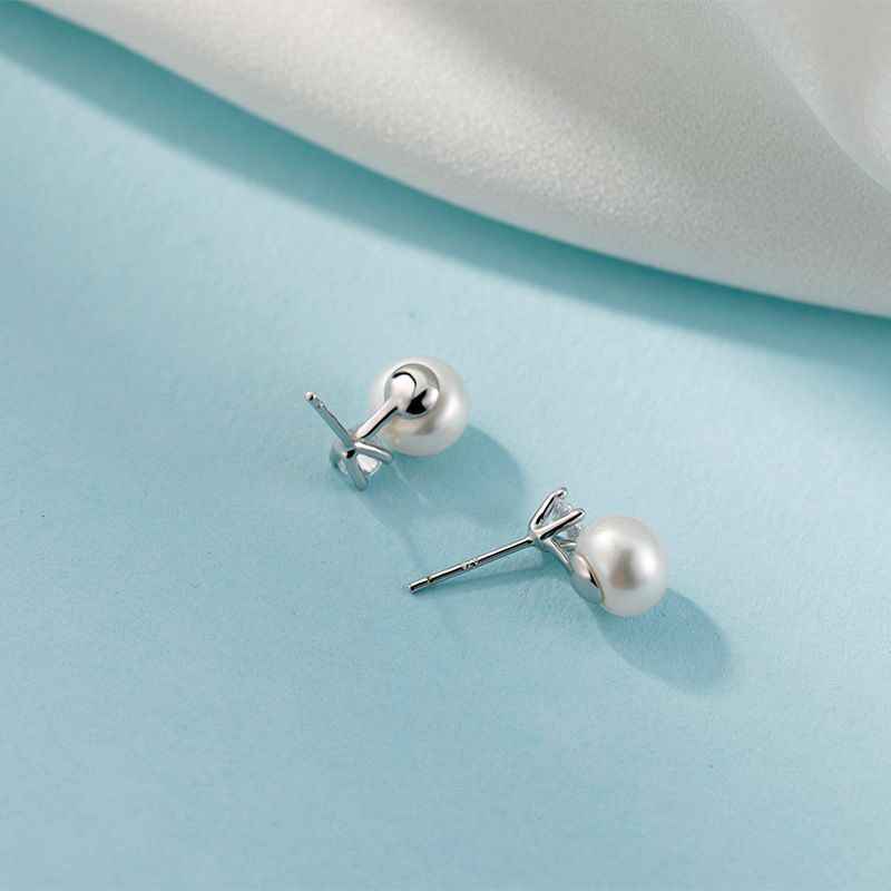 Pearl Stud Earrings - June Birthstone Jewelry