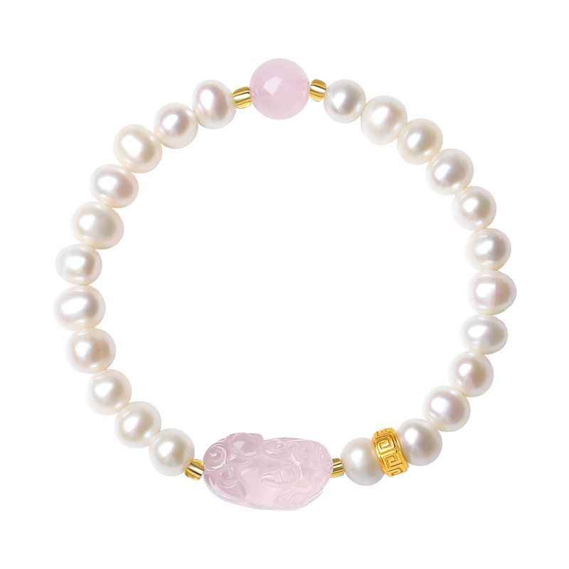 Rose Quartz Crystal Bracelet - Pixiu Bracelet