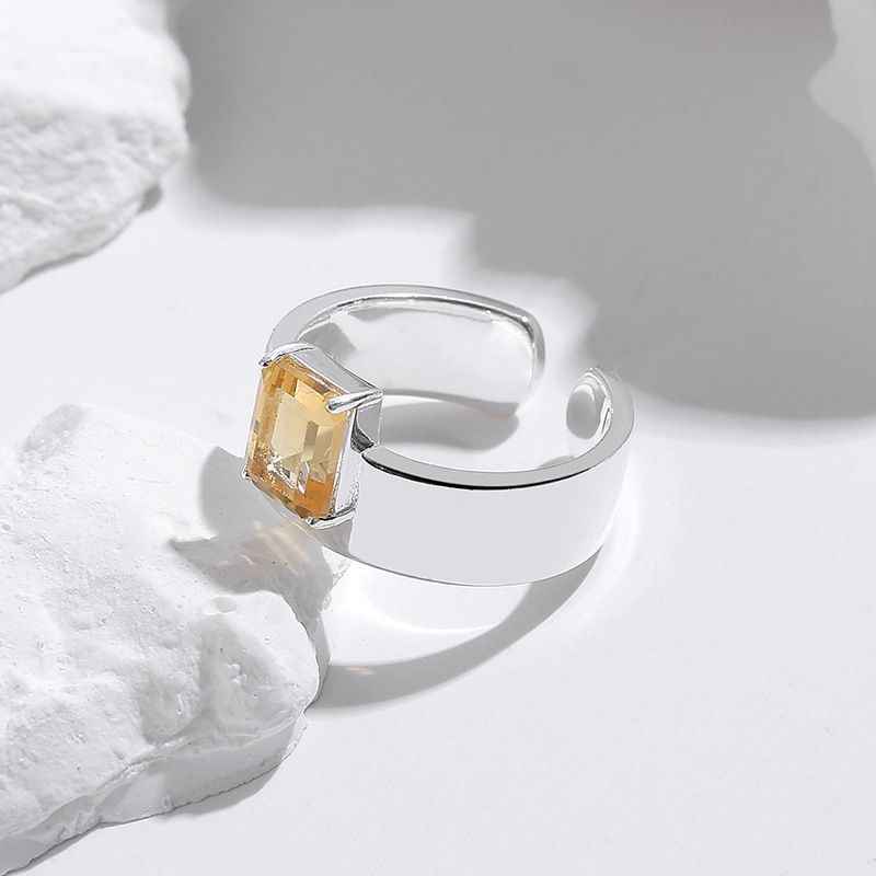 Citrine Rings - Rectangle Ring