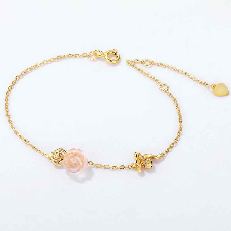 Bracelet Quartz Rose - Rose Bracelet