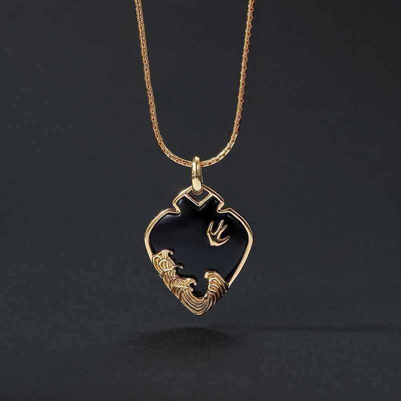 Obsidian Heart Necklace