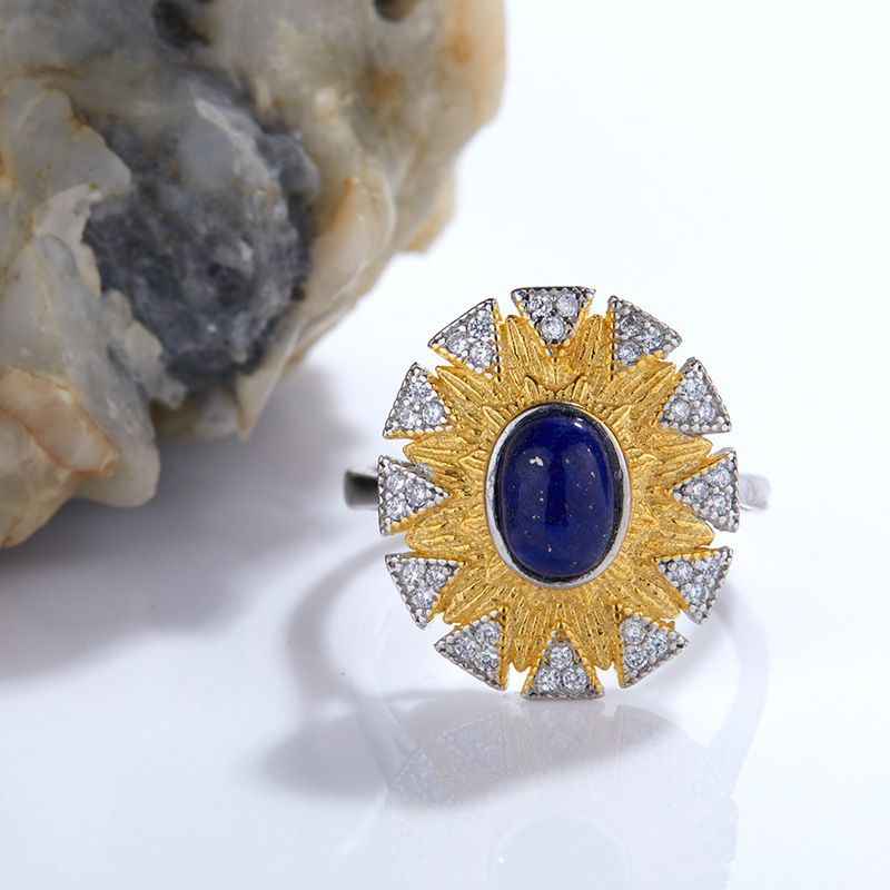 Lapis Lazuli Weddng Ring - September Birthstone