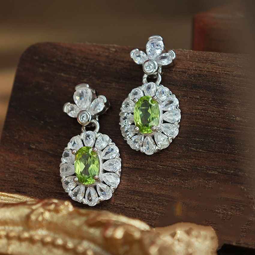 Peridot Drop Earrings