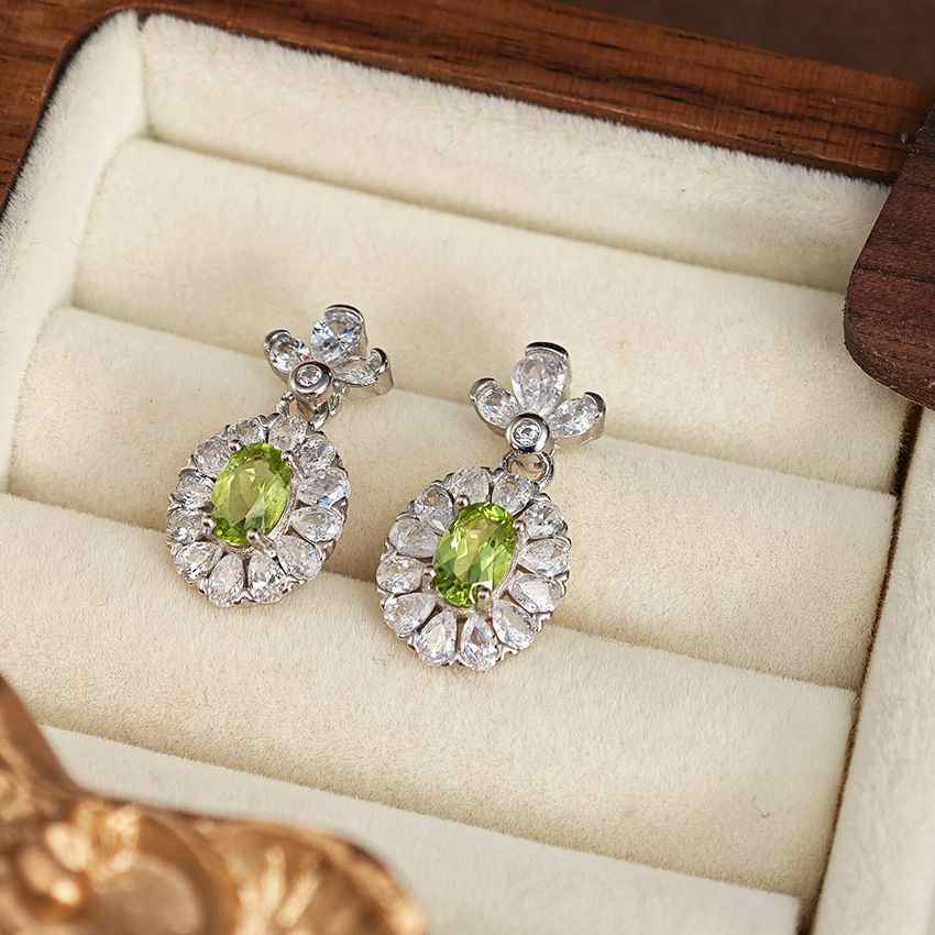 Peridot Drop Earrings