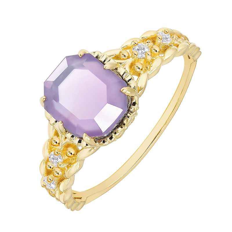 Gold Amethyst Ring