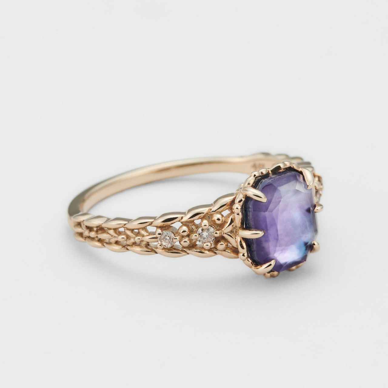 Gold Amethyst Ring