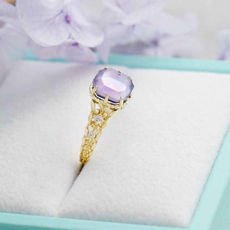 Gold Amethyst Ring