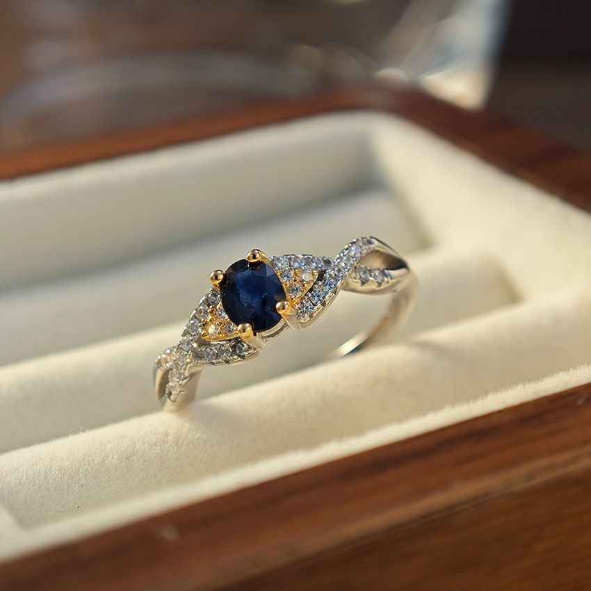 Oval Sapphire Ring - September Birthstone Jewelry