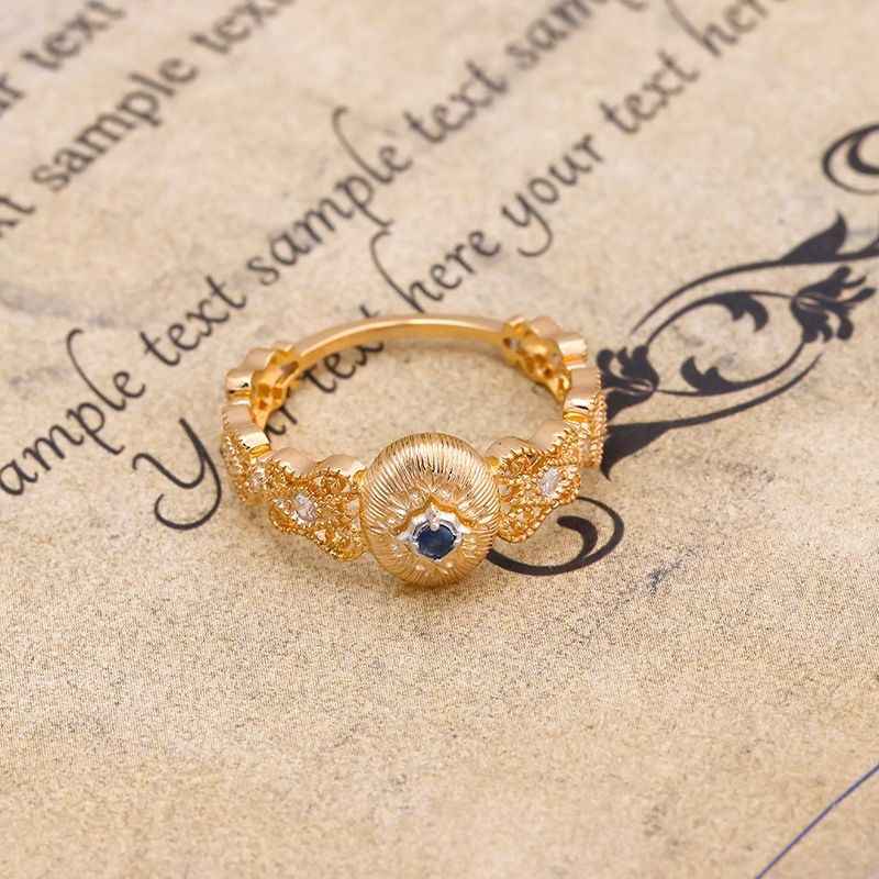 Gold Sapphire Ring - Oval Sapphire Ring