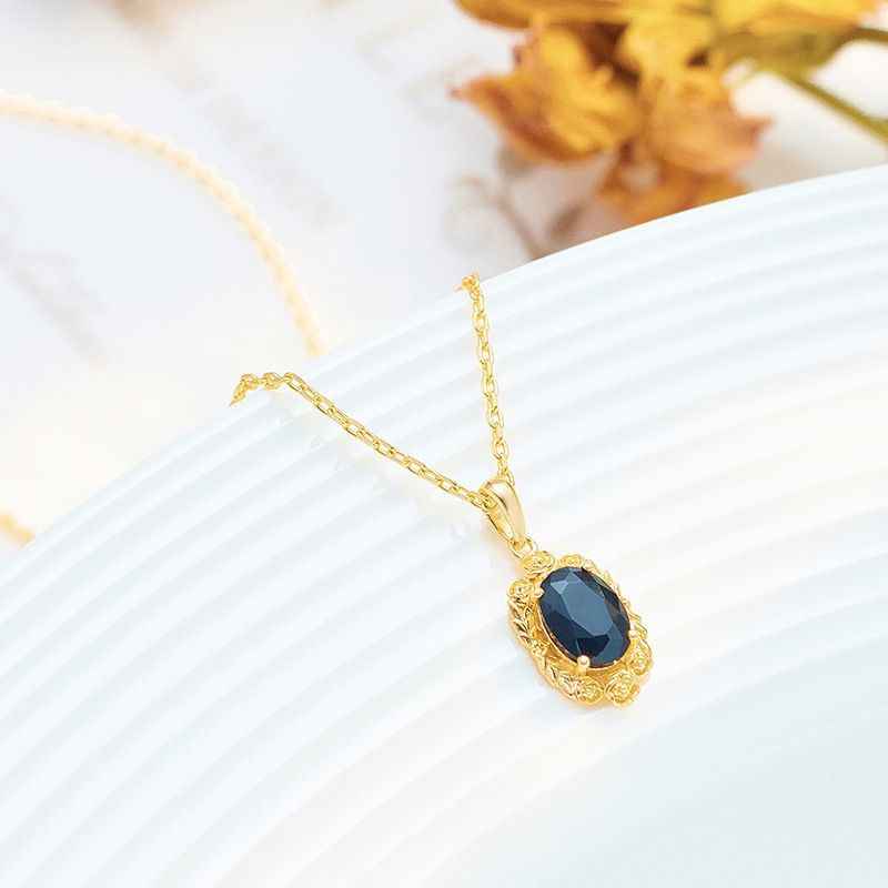 Gold Obsidian Necklace - Vintage Gold Necklace