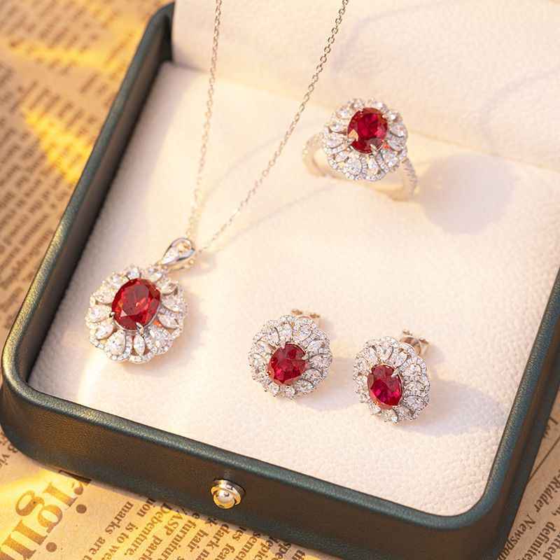 ruby jewelry set