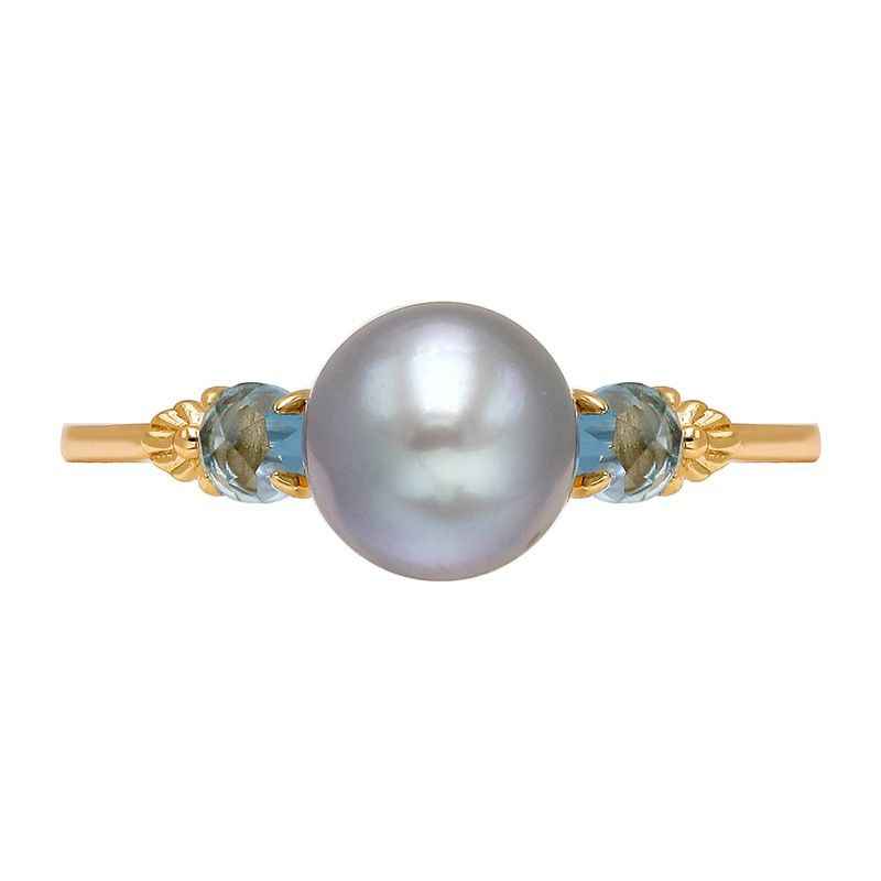 Gold Pearl Ring - Pearl Wedding Ring