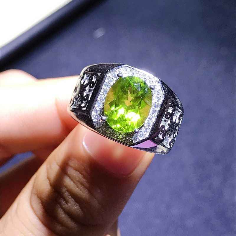 Peridot Mens Ring