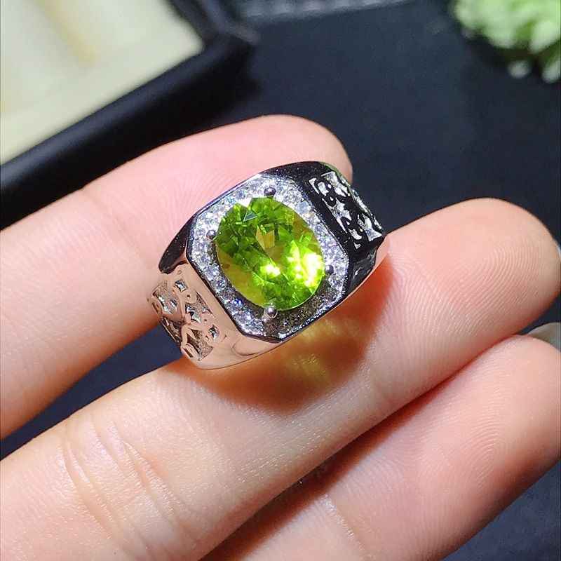 Peridot Mens Ring