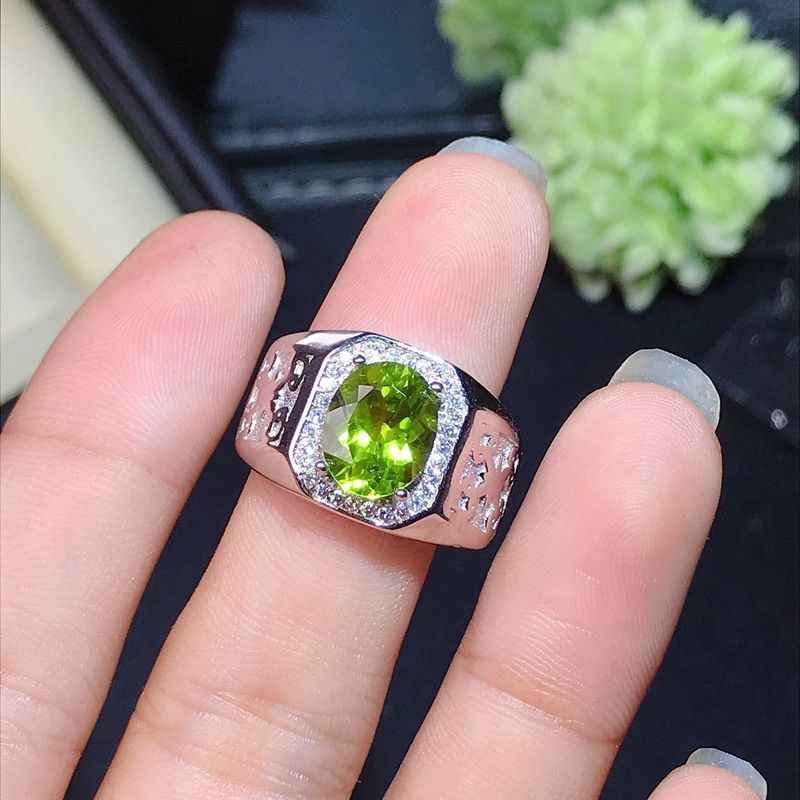 Peridot Mens Ring