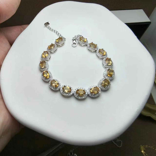 Citrine Gemstone Bracelet - Bracelet for Good Fortune