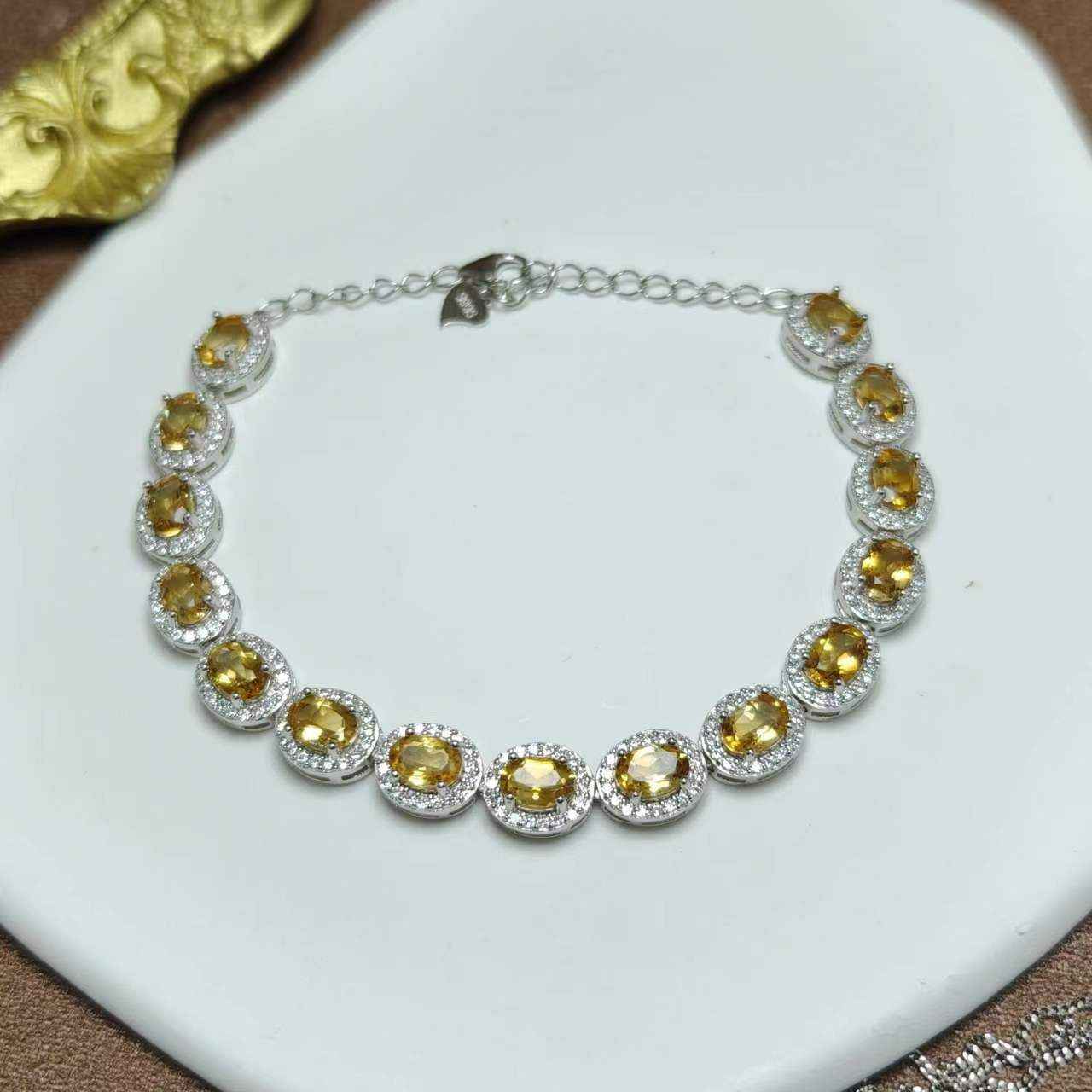 Citrine Gemstone Bracelet - Bracelet for Good Fortune