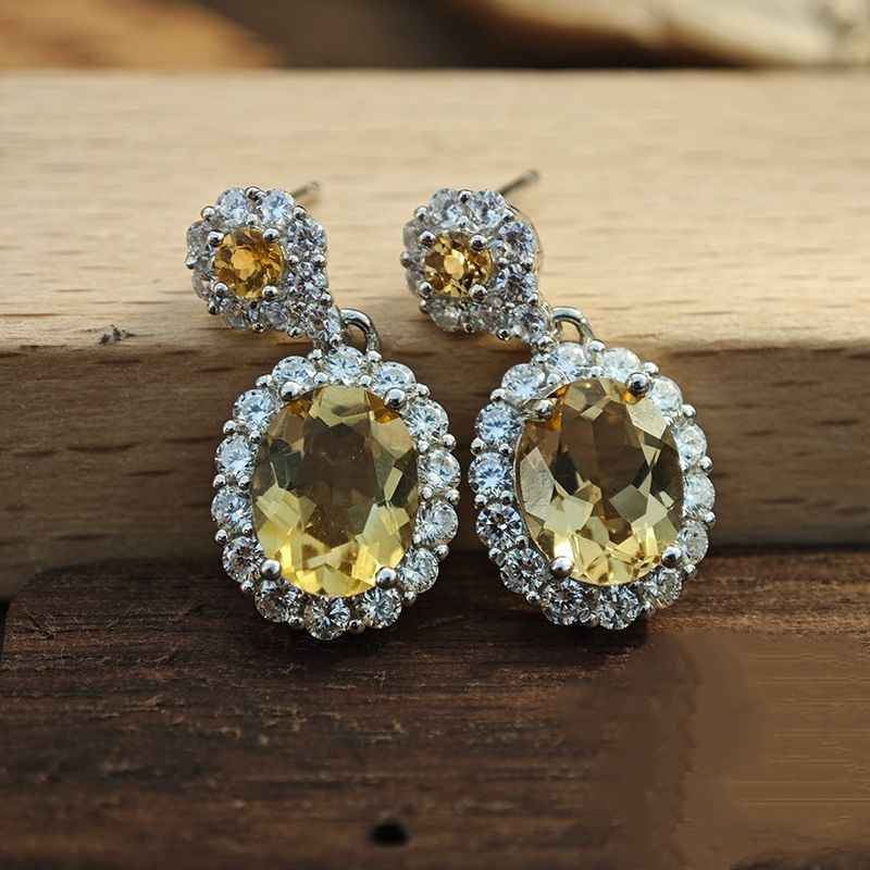 Citrine Dangle Earrings - Success Earrings