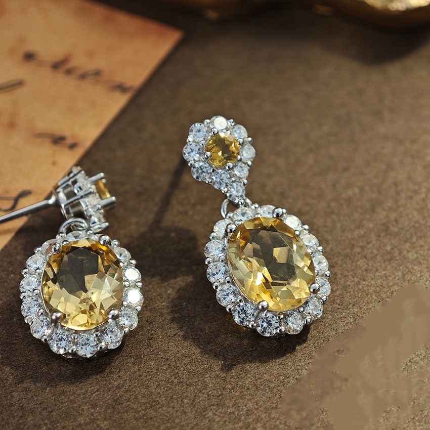 Citrine Dangle Earrings - Success Earrings