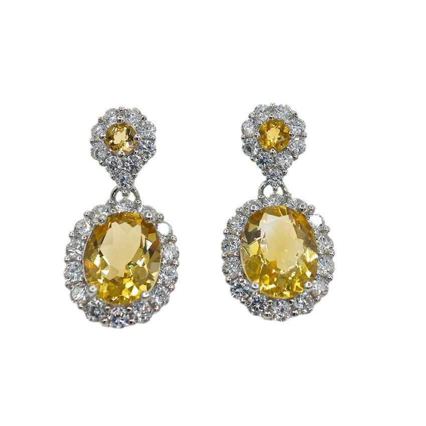 Citrine Dangle Earrings - Success Earrings