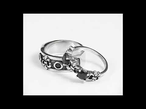 Obsidian Ring Womens