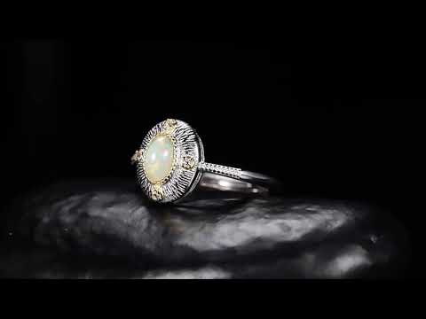 Vintage Opal Rings - Oval Opal Ring