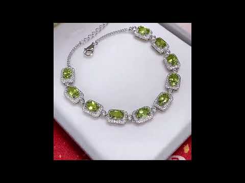 Peridot Birthstone Bracelet