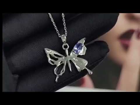 tanzanite butterfly necklace